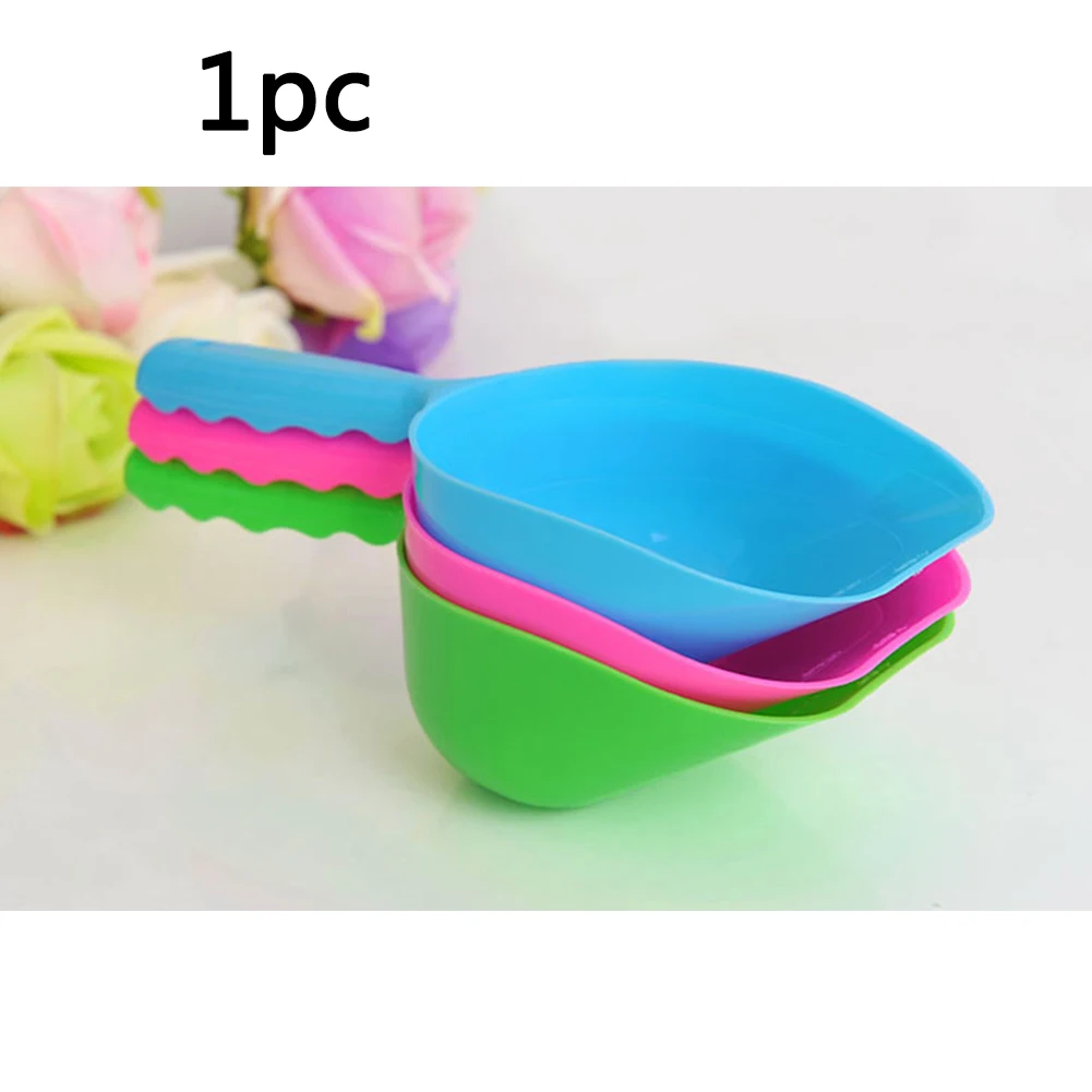 Pet Food Shovel Measuring Spade Plastic Scoop Puppy Cat Dishes Feeding Large Capacity Useful Tool Animal Rabbit Random Color
