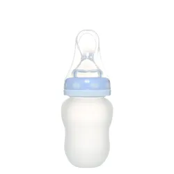 Botella de pasta de arroz multifuncional extruida, botella de silicona de boca ancha para bebé de 180ml, OEM