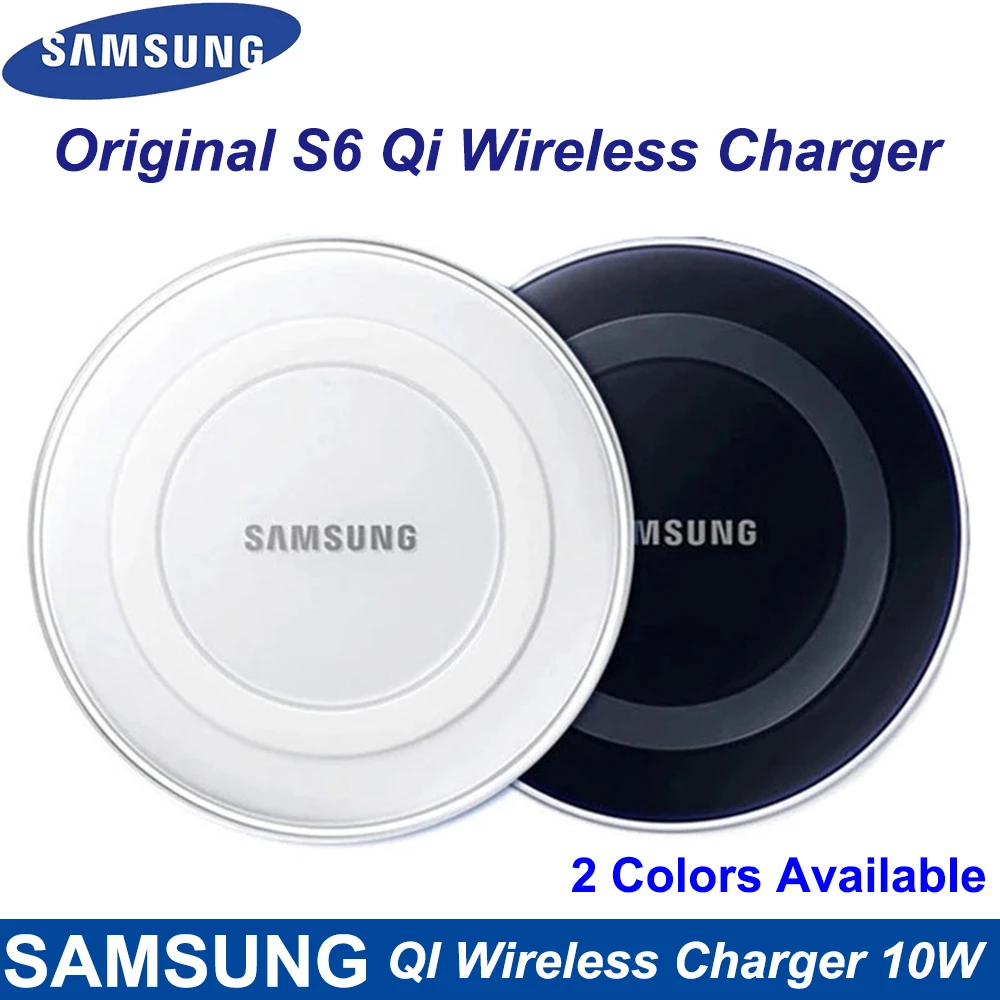 Samsung Adaptador de cargador inalámbrico Qi Original, almohadilla de carga para Galaxy S7, S6 Edge, S8, S9, S10 Plus, Note 4, 5, Iphone X, XS, XR, mi 9|Cargadores inalámbricos| - AliExpress