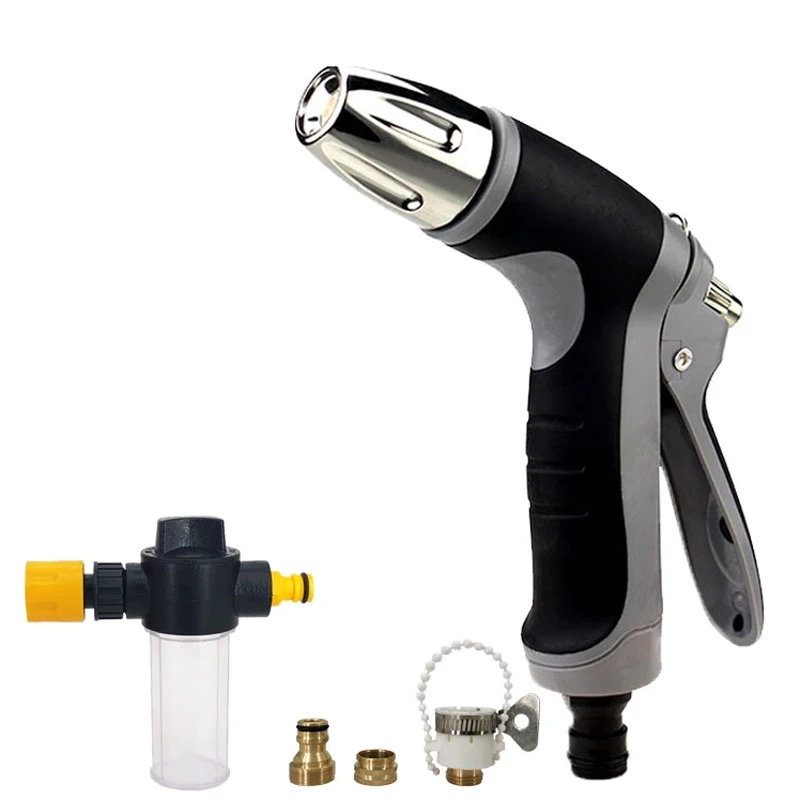 

Новый водяной распылитель высокого давления, автомобильный шланг для мытья, распылительная бутылка для полива сада, разбрызгиватель, пистолет для очистки воды