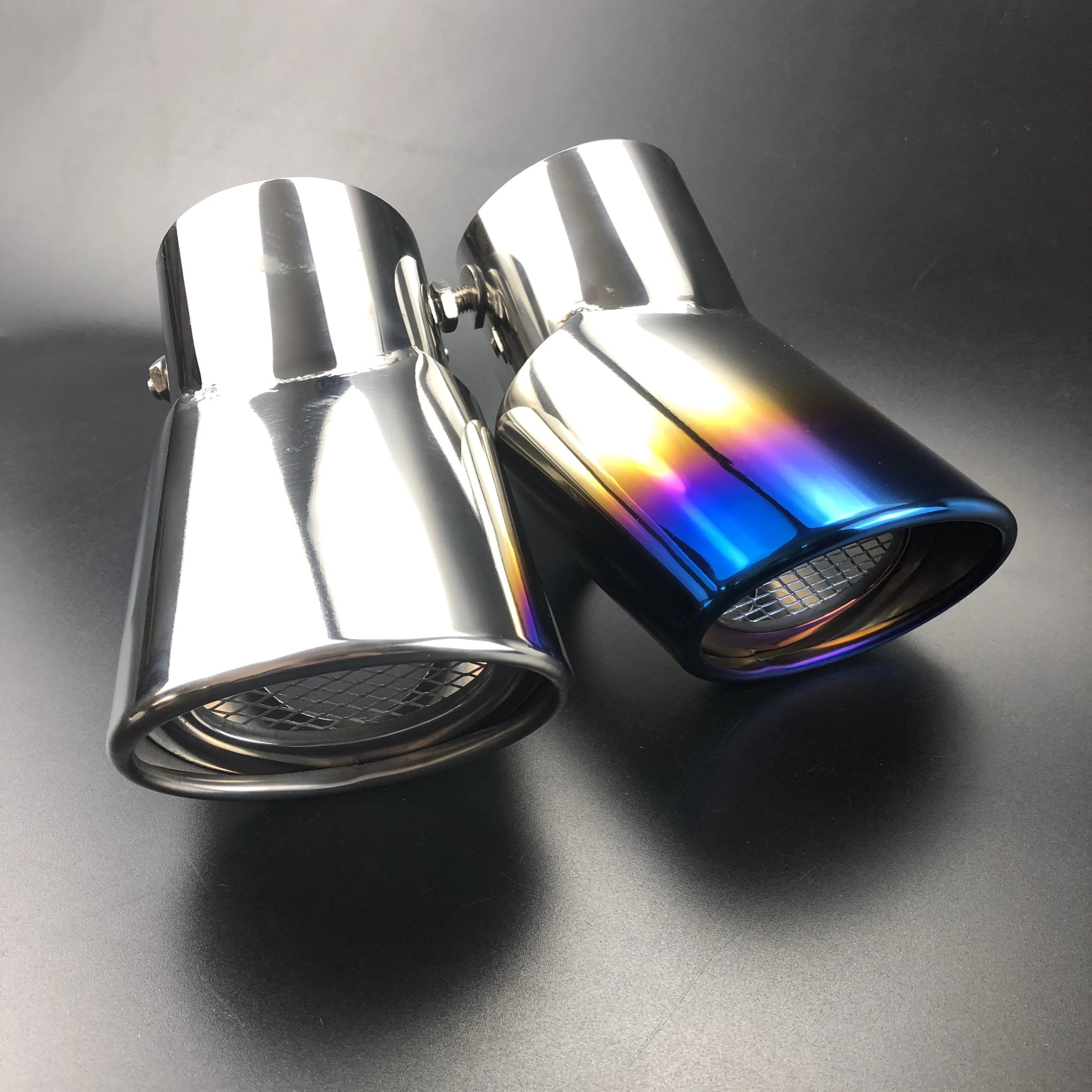 Car Stainless steel chrome exhaust tube tail pipe Case for Mitsubishi PAJERO V31 V33 V73 V93 V97 2007-exhaust pipe tip,tail pipe muffler