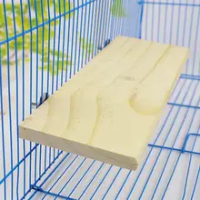 

1PC Wood Stand Platform Pet Bird Toys Parrot Rack Hamster Mouse Swing Seesaw Toys Springboard Rat Ladder Harness Wooden Par