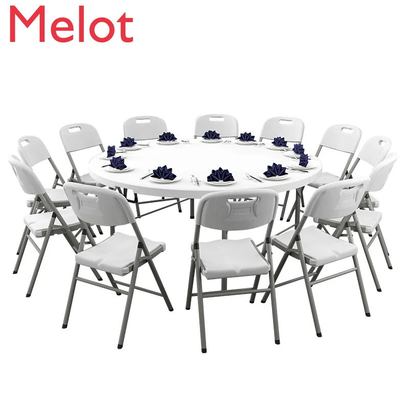 

Folding Round Table Home Simple Big Round Table 10 People Foldable Dining Table Dining Table Outdoor Dining Chair