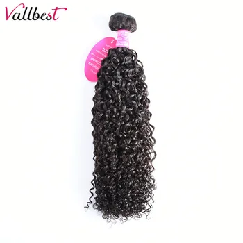 

Vallbest Human Hair Bundles Kinky Culry Hair 1 Bundle/Pack Brazilian Hair Weave Bundles Machine Double Weft Remy Curly Hair