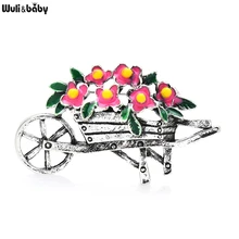 

Wuli&baby Vintage Flower Brooches For Women Unisex Retro Gardening Party Casual Brooch Pin Gifts