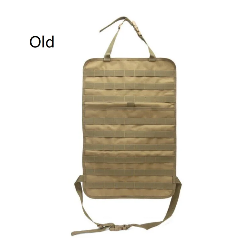 Tan Old Чехол на сиденье Molle, органайзер, многофункциональная сумка на заднее сиденье автомобиля, рюкзак, уличные охотничьи карманы, тактические аксессуары, сумка для хранения - Цвет: Tan Old