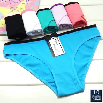 

Alyowangyina 10pcs/lot 3 styles mixed Hot Selling sexy women's briefs lady underwear cotton color sexy women's briefs 89040