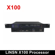 Linsn x100 led processador de vídeo tudo em um controlador de exibição com ts802 envio cartão