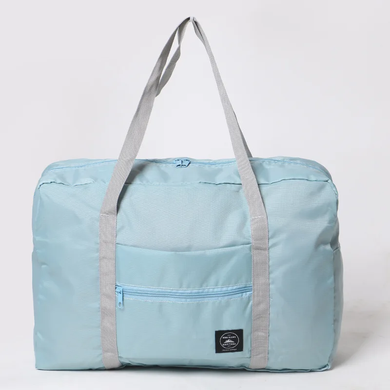 Новая нейлоновая складная дорожная сумка унисекс Большая вместительная сумка для багажа женские водонепроницаемые сумки мужские дорожные сумки - Цвет: Blue