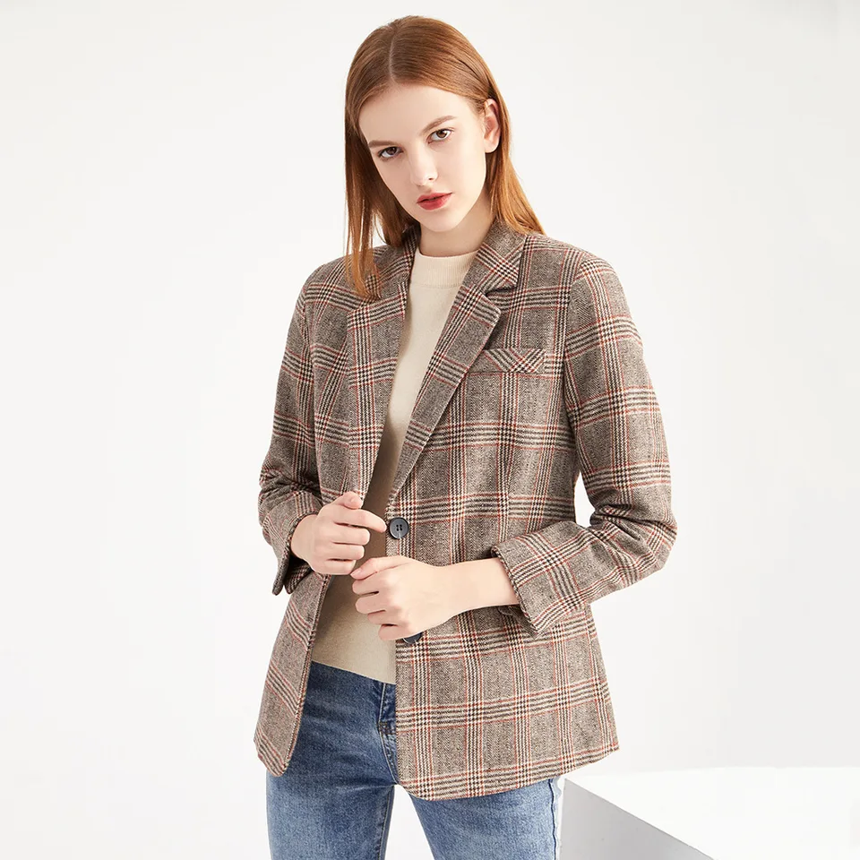 vintage houndstooth blazer