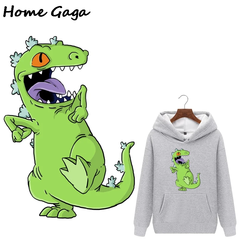 Homegaga крутой Дракон теплопередача патчи для одежды Vynil мультфильм глажки наклейки