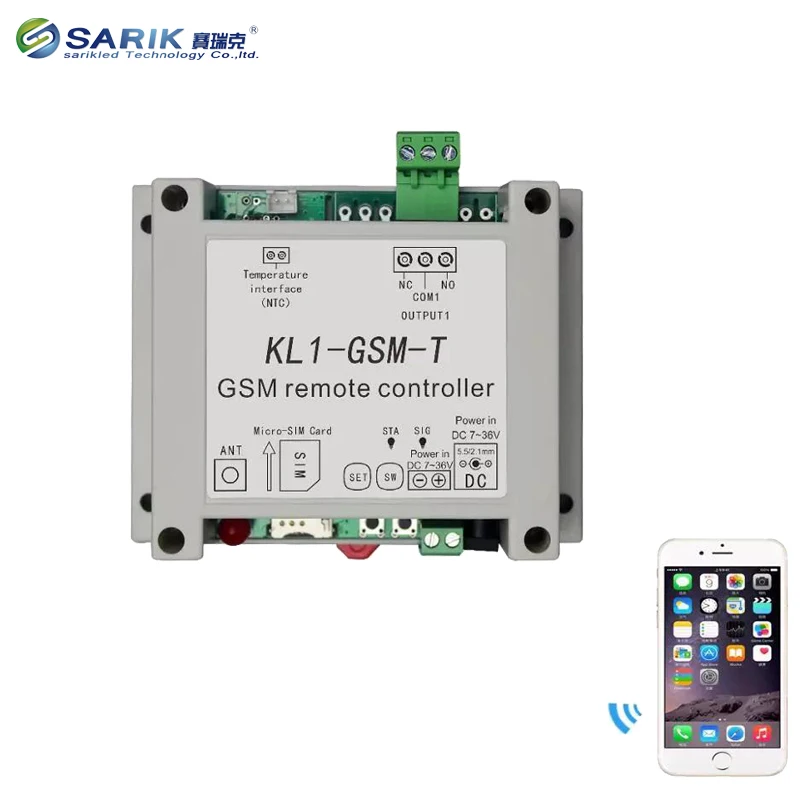 7-36VDC Quad band 850/900/1800/1900 МГц GSM модуль 1 РЕЛЕ удаленный контроль переключатель KL1-GSM-T с