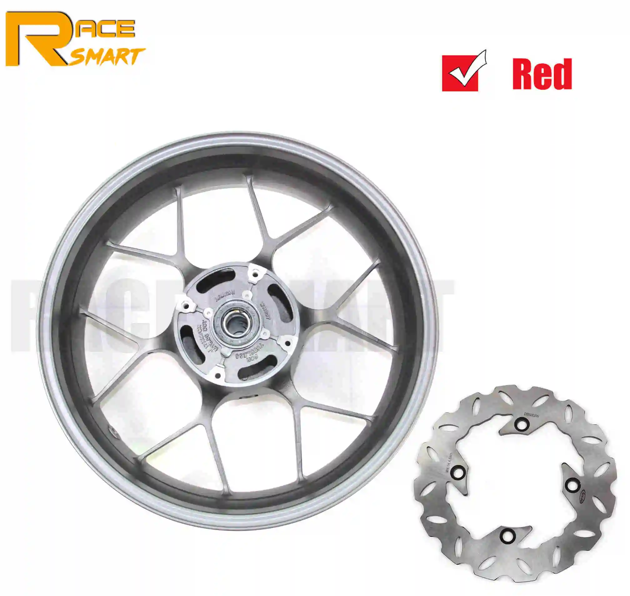 Для Honda CBR1000RR 2004- обод колеса мотоцикла колеса диски A356/AC4CH OEM класс алюминий 2005 2006 2007 2008 - Цвет: Red Wheel Rim