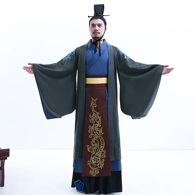 Традиционное китайское платье для косплея Hanfu мужчин повседневные Костюмы