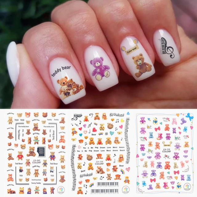 Teddy Nail Art 