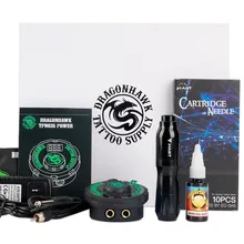 Профессиональная татуировка, роторная ручка, машина, набор для татуировки, машина, бесчеловеческие чернила, ЖК-дисплей, мини Силовые Иглы, принадлежности для татуировки