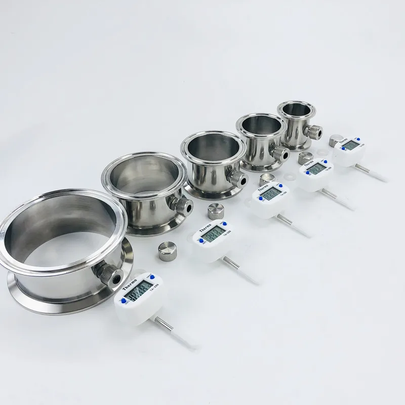 1.5"-4" Tri-clamp Pipe With Thermowell Nipple For Home Brewing Distillation