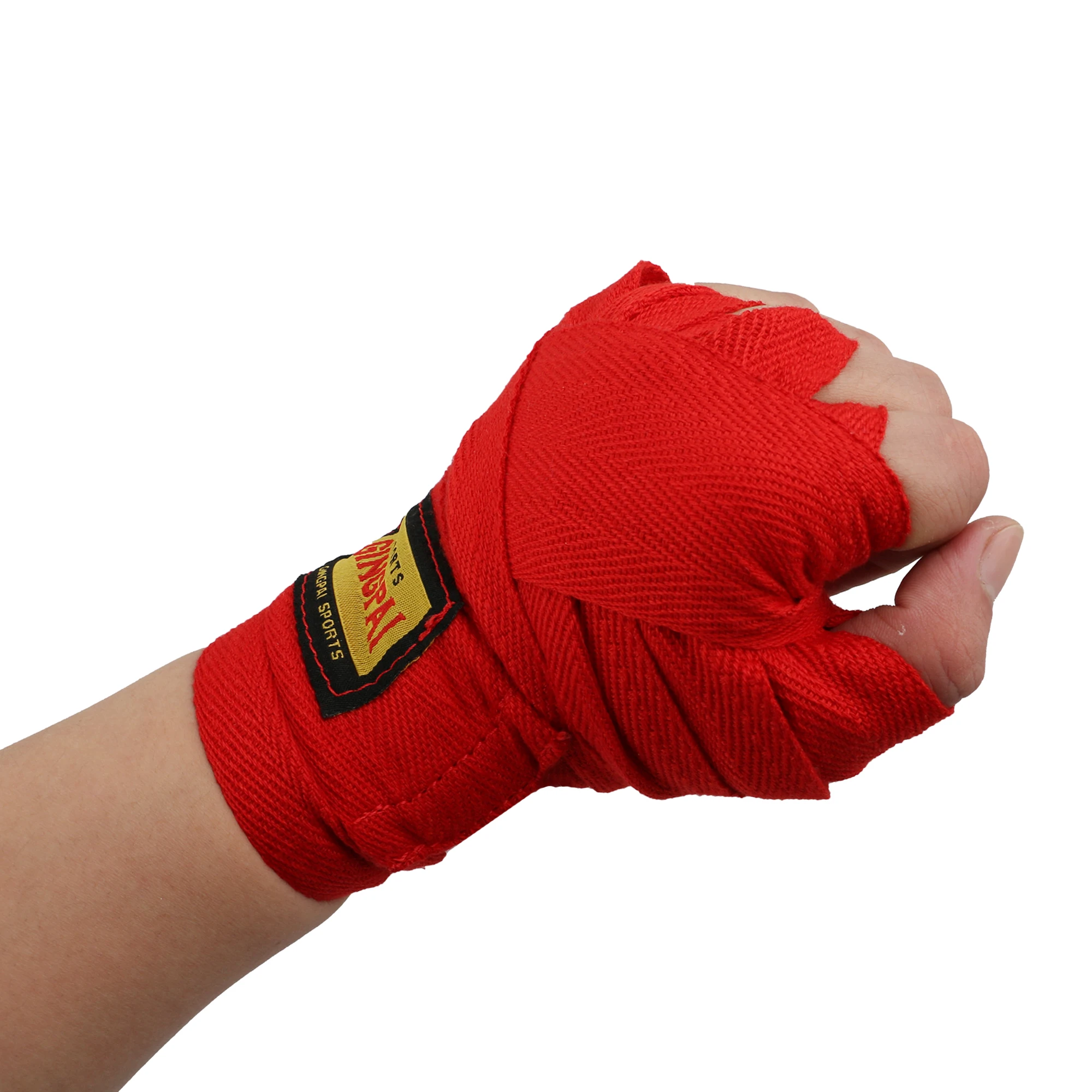NNT RED PADDED INNER HAND WRAPS BOXING FIST BANDAGES MMA TRAINING 