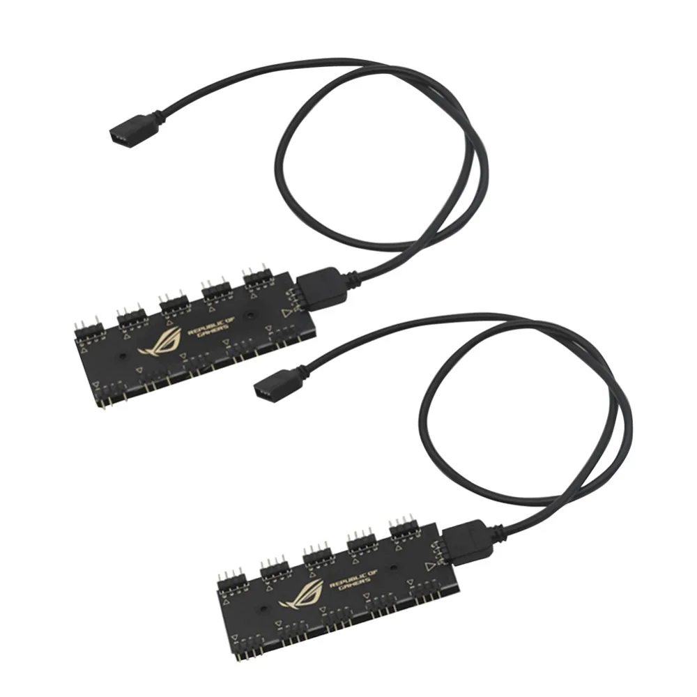 Brancher Rgb 3 Pin Sur 4 Pin Carte mère pour GIGABYTE AURA PC, répartiteur de synchronisation 1 à 10 RGB,  câble d'extension de synchronisation 4 broches 12V/5V | AliExpress
