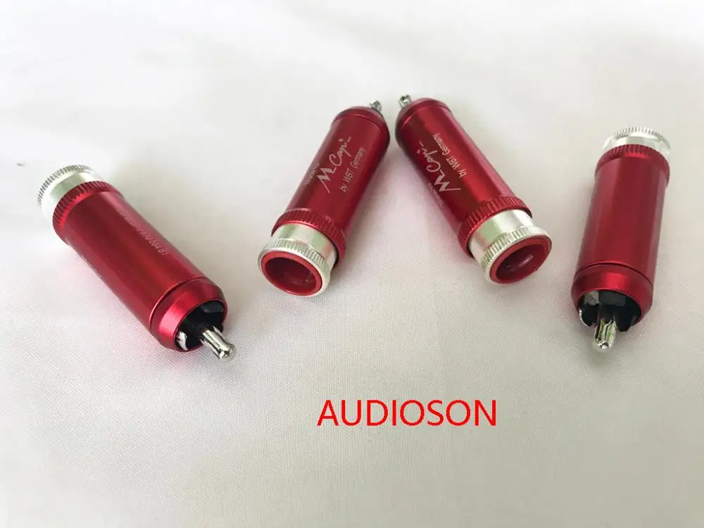 Hi-End Mundorf M-Cap nextgen WBT-0110AgAu 시그니처 RCA 1 set of 4pieces 로듐 도금