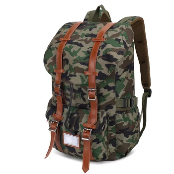 

Multi Pocket Backpack Oxford Cloth Large Capacity Drawstring Zipper School Bag Camping Laptop Multifunctional Travel Cycling