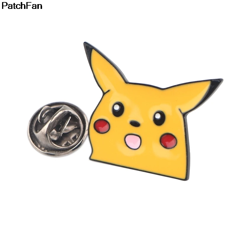 20 шт./лот A2558 Patchfan Pocket monster pikachu булавка аниме рубашка пальто Броши Одежда рюкзак аксессуары металлические украшения значки