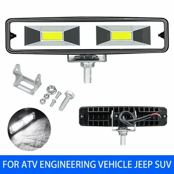 

6Inch 48W 2LED Work Light Flood Beam Bar Car SUV Off Road Driving Fog Lamps