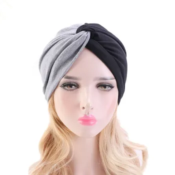 

Muslim head scarves for women solid cotton inner hijab caps India bonnet vintage cross turban hijabs muslim islamic turbante hat