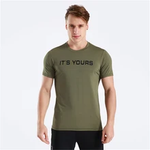 Для мужчин футболка для бега гимнастическая майка Для мужчин Бодибилдинг быстросохнущая Фитнес рубашка Slim Fit топы Мышцы Тройник Спорт Crossfit футболка