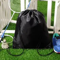 Одноцветный водонепроницаемый утолщенный Регулируемый рюкзак на шнурке мешок для хранения для занятий спортом на открытом воздухе