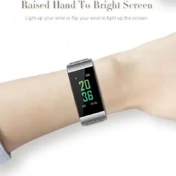 

SULEIYI Ip68 Waterproof Health Bracelet Heart Rate Blood Pressure Smart Band Fitness Tracker Smartband Bluetooth Wristband