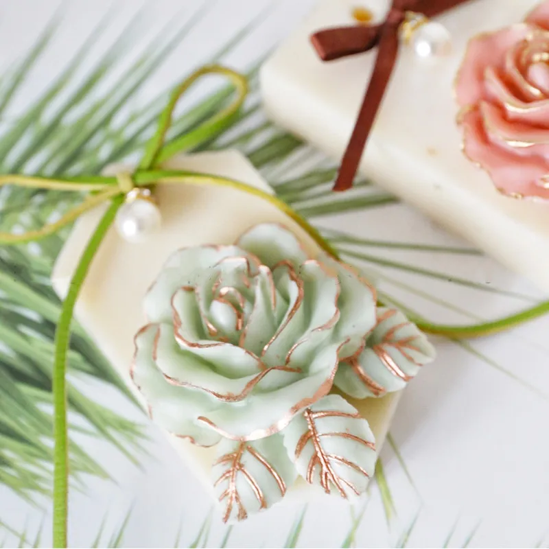Rose Flower Soap Mold Handmade Soap Mold Mousse Cake Silicone Cake Baking Tools Molds For Making
