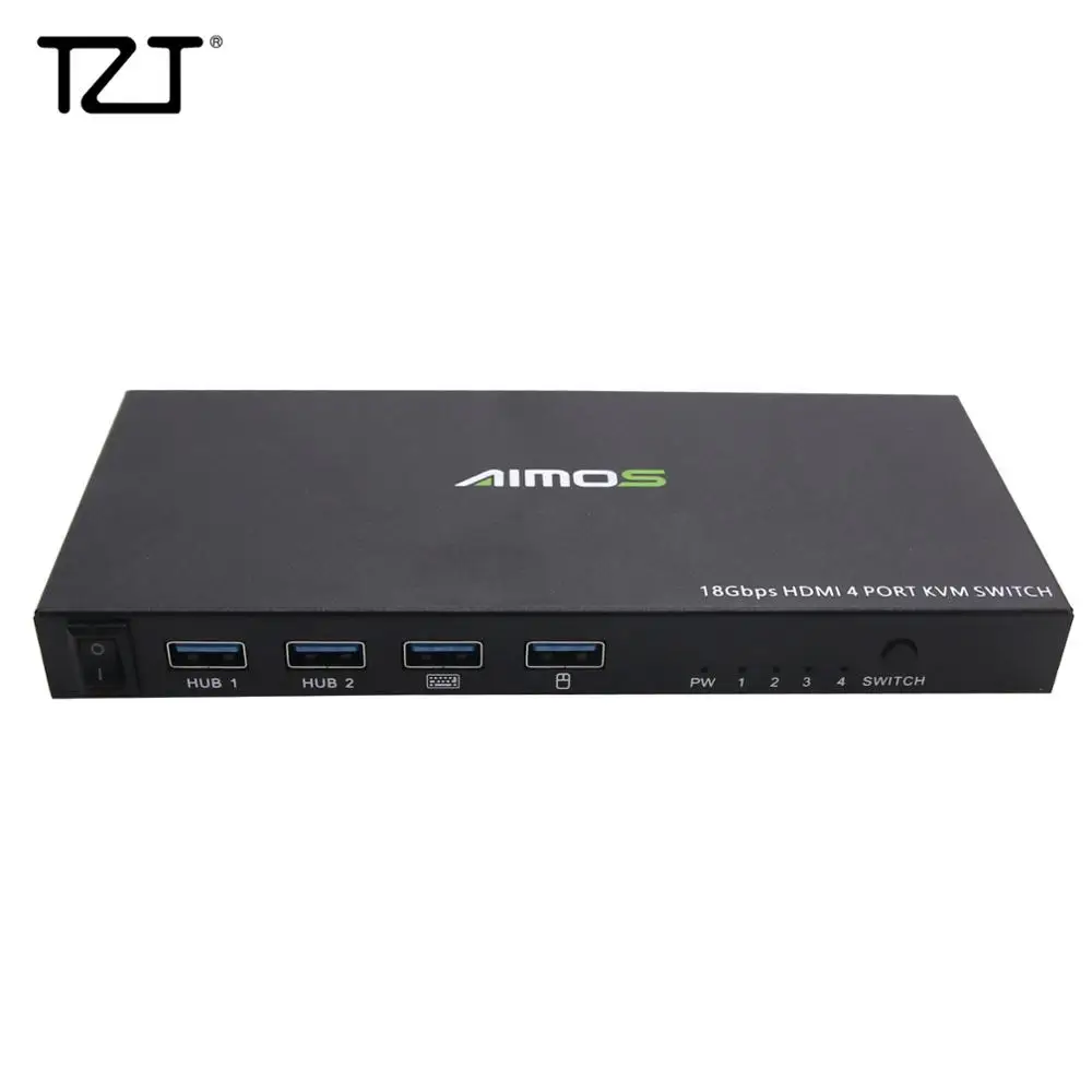 TZT 4 порта HDMI KVM коммутатор в 1 выход для 4K x 2K Поддержка 18 Гбит/с 2 0/HDCP AM KVM401|Зарядные