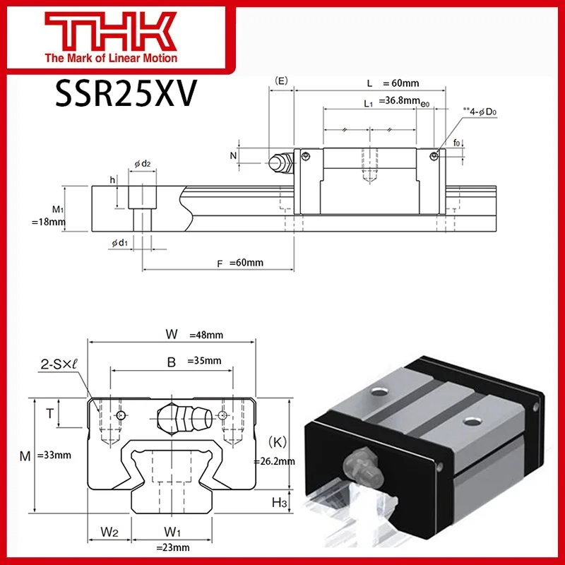 THK 선형 가이드, SSR 25 SSR25 SSR25XV SSR25XVUU SSR25XVUU SSR25XVSS SSR25XV1UU  SSR25XV1SS GK 블록, 신제품-Freeship.co.kr