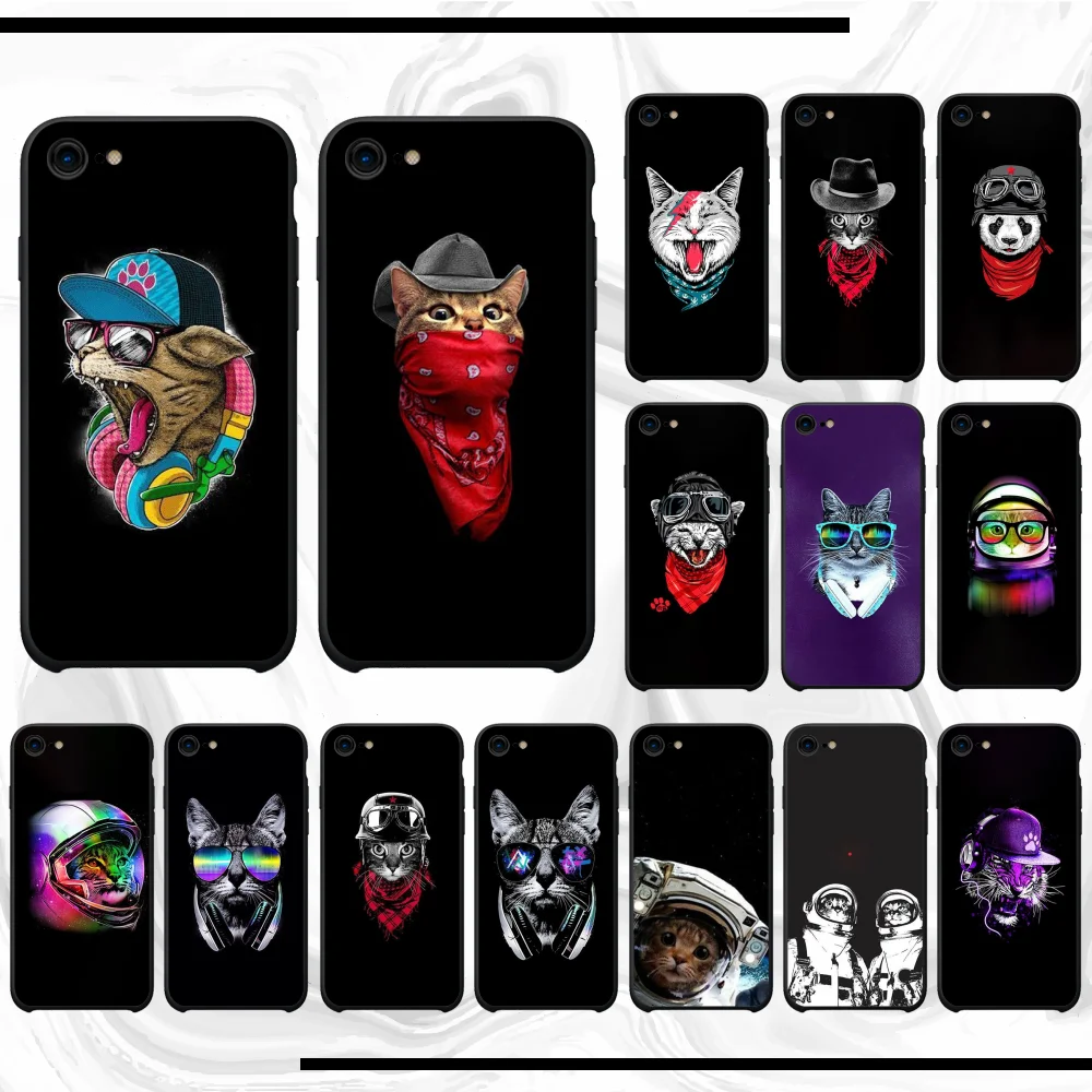 Для iphone 6 s чехол Роскошный крутой с кошкой DIY для телефона 6s plus 5 5S