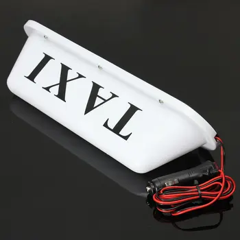 

12V Car Truck Taxi Cab Sign Roof Dome LED Light Lamp Shell Magnetic Base with Cigarette Lighter Socket Cable Length 100cm