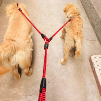 

New Creative Double Leashes No-Tangle Dog Two Dogs with Buckle Easy Breakaway Durable Dog Lead Products Pet Dog Products