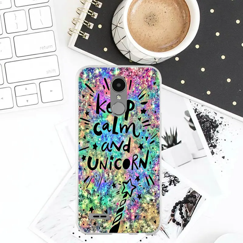 С блестками и надписью «Unicorns мягкие Аксессуары для мобильных телефонов LG V10 V20 V30 G2 G3 мини G4 стилус G5 G6 G7 K4 K7 K8 K10 - Цвет: pattern 2