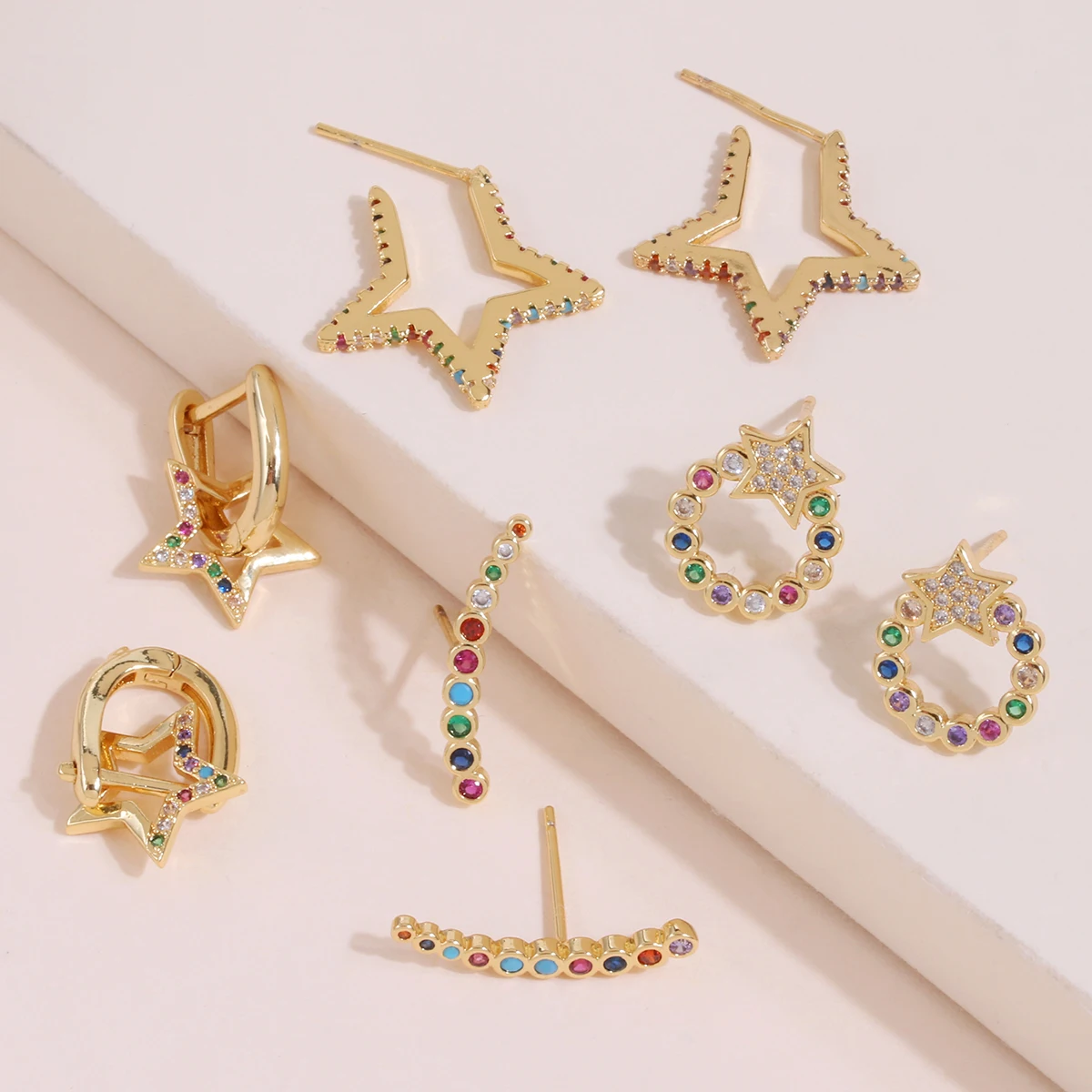 

Fashion Jewelry C Z Stud Earrings For Women 2019 New Earings Christmas Gifts For Women blings