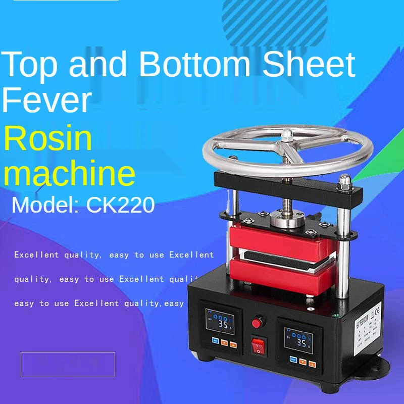 

Convenient small upper and lower board heating 6*12cm rosin pressing machine manual hot stamping machine