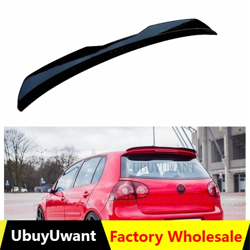 UBUYUWANT For VW Golf 5 GTI mk5 Spoiler High Quality ABS Gloosy Black MK5 R32 Sport Roof Lip Car Tail Wing Decoration | Автомобили и