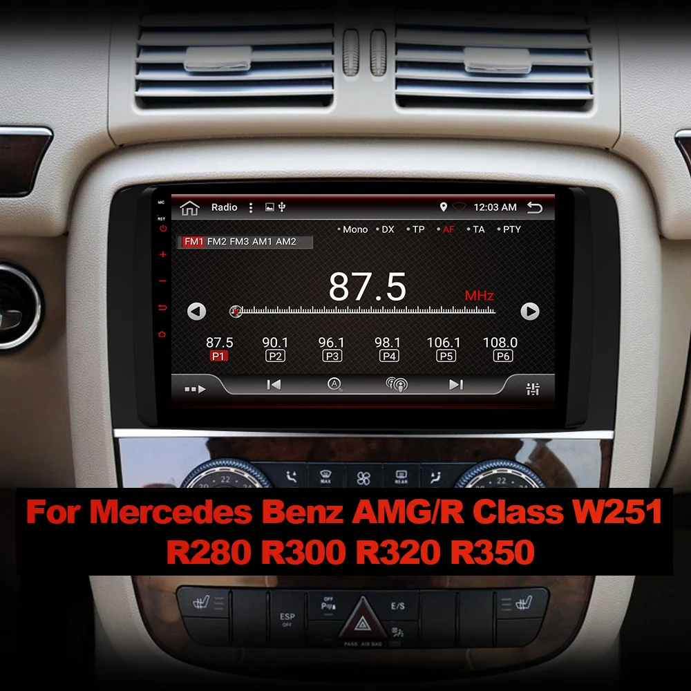 Автомагнитола Eunavi 2 Din Android мультимедийный плеер для Mercedes Benz AMG/R Class W251 R280 R300 R320 R350 GPS