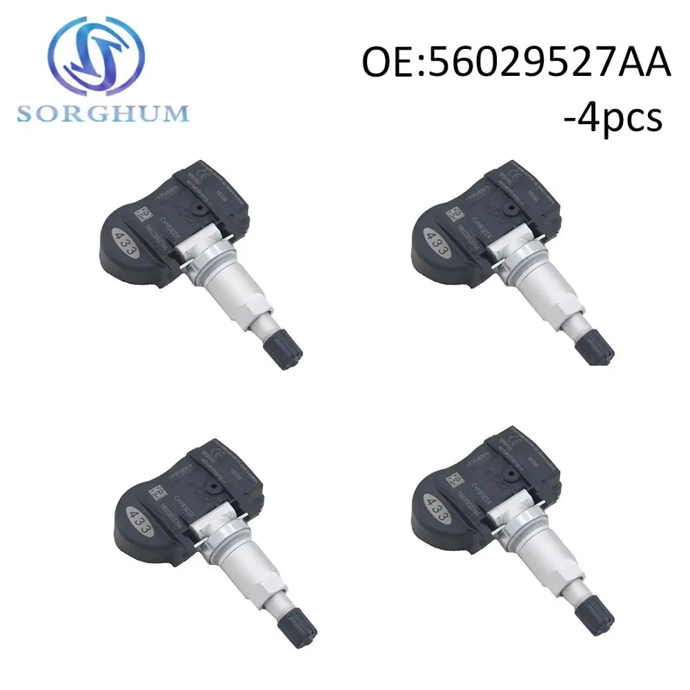 Датчик давления в шинах 56029527AA 4 шт. TPMS 433 МГц для Chrysler Dodge Journey | Автомобили и