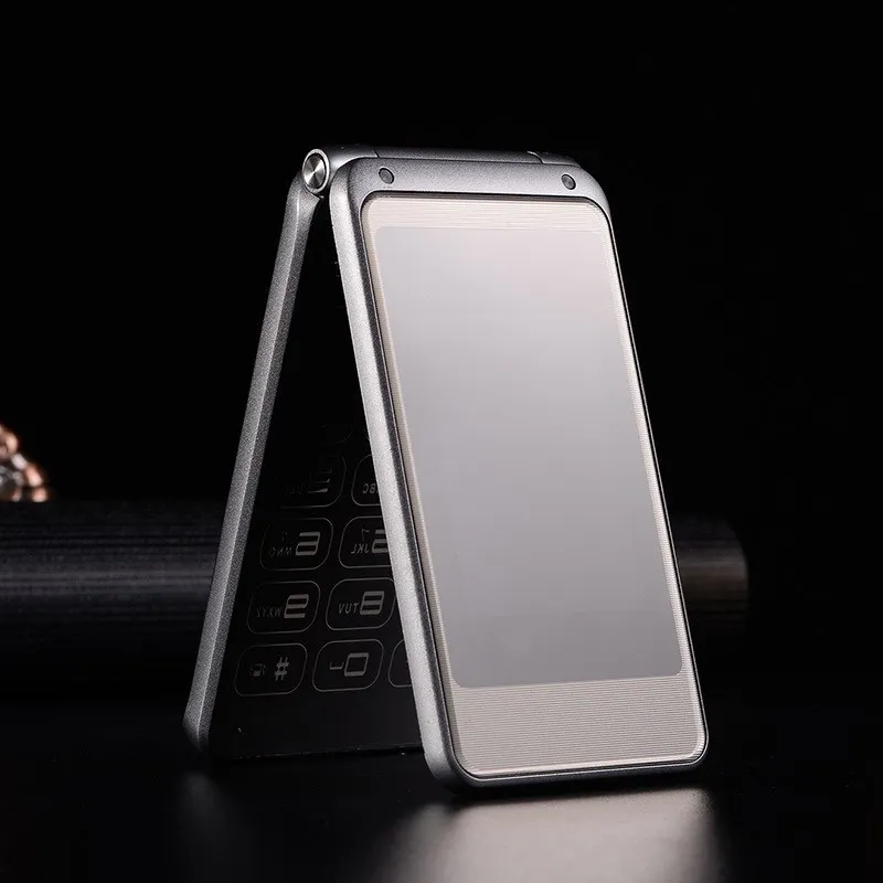 

Bai Sources W2018 2.6-Inch Dual Card Dual Flip Elder People Mobile Touch Screen Handwritten Vibration Bluetooth All Voice King