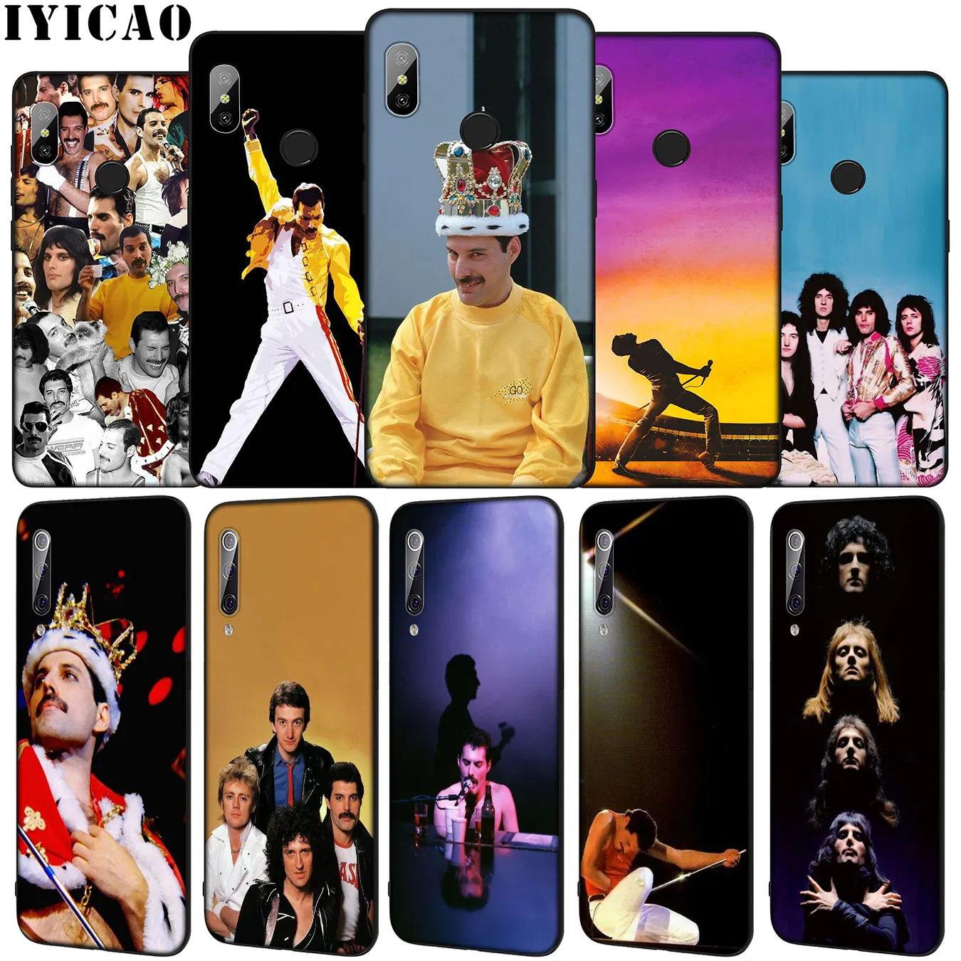 IYICAO Queen Freddie Mercury Soft Silicone Phone Case for Xiaomi Mi 10 9 9T A3 Pro 8 SE A2 Lite A1 CC9 CC9E 6 pocophone f1 Mi10 | Мобильные