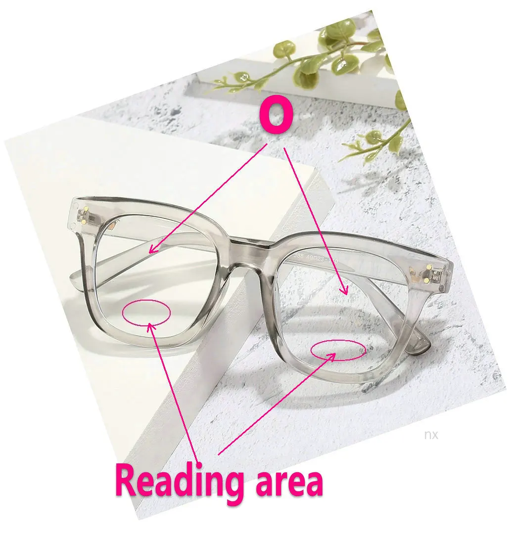 MINCL/Женские квадратные очки для чтения, для женщин и мужчин, мульти фокус, дальнозоркость, очки, мужской двойной светильник, очки для дальнозоркости NX