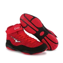 Профессиональная борцовская обувь резиновая подошва дышащие боксерские борцовские ботинки тренировочные боевые кроссовки размера плюс