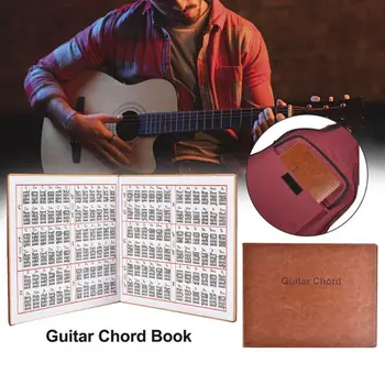 

Guitar Chord Book PU Leather 6 String Tablature Guitarra Finger Exercise Sheet