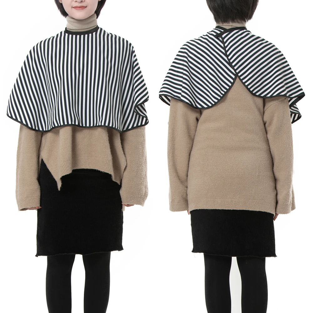 Adult Striped Haircut Cloth Long Haircut Apron Perm Dye Hair Cloth 140x160cm US Spain Fast Shipping