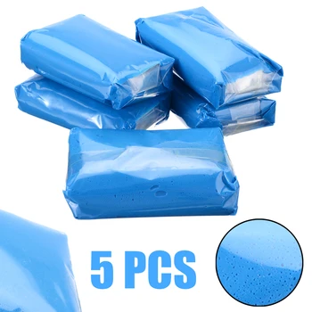 

5pcs Clay Bar Car Auto Car Care Truck Mud Cleaning Remove Wash Marks Detailing Cleaner Washer Blue Car Cleaning Accessories